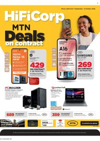 HIFI CORP specials - From Monday 7 Sept 2026