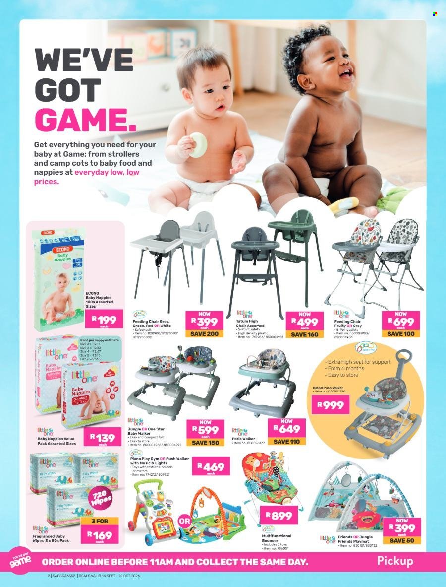 GAME specials - Big Deals For Little Beginnings