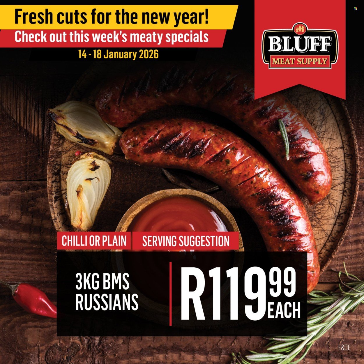 BLUFF MEAT SUPPLY specials - From Wednesday 14 Jan 2026 (2026-01-14 - 2026-01-18) | 5