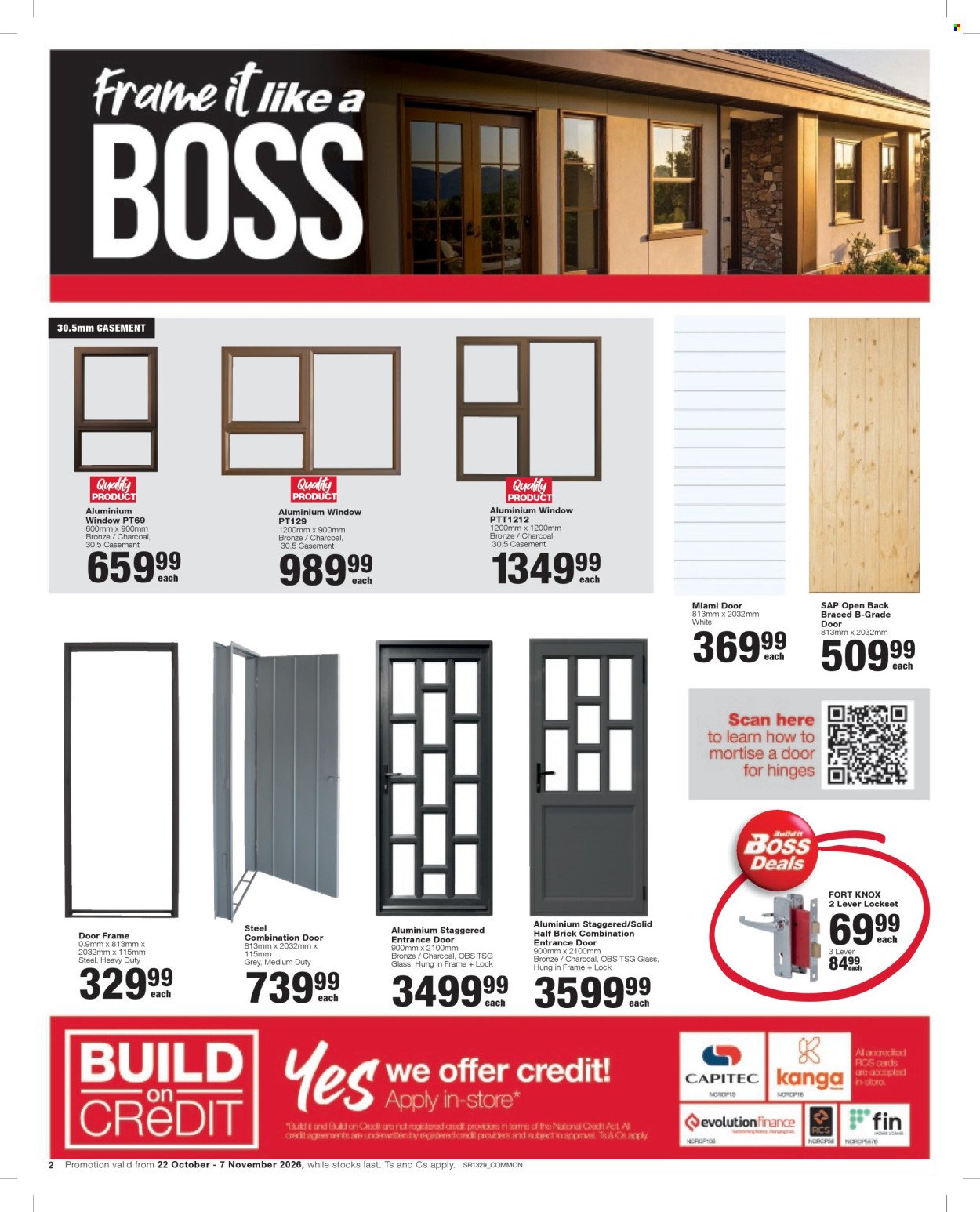BUILD IT specials - From Thursday 22 Oct 2026