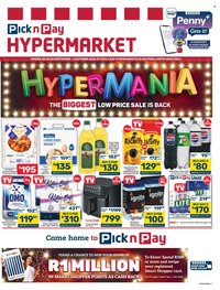 PICK N PAY specials - Hypermarket Specials