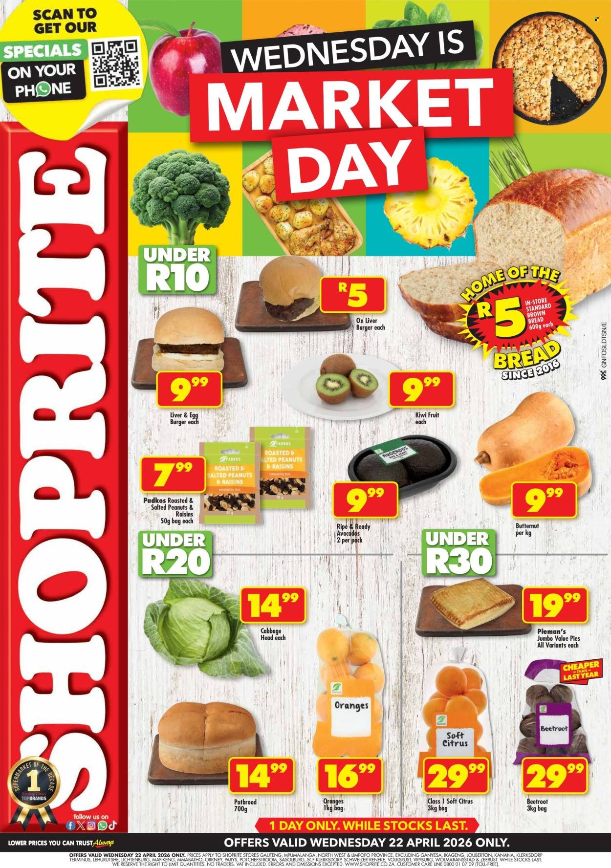 SHOPRITE specials - Market Day Deals (2026-04-22 - 2026-04-22) | 1