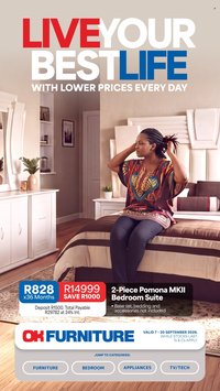 OK FURNITURE specials - From Monday 7 Sept 2026