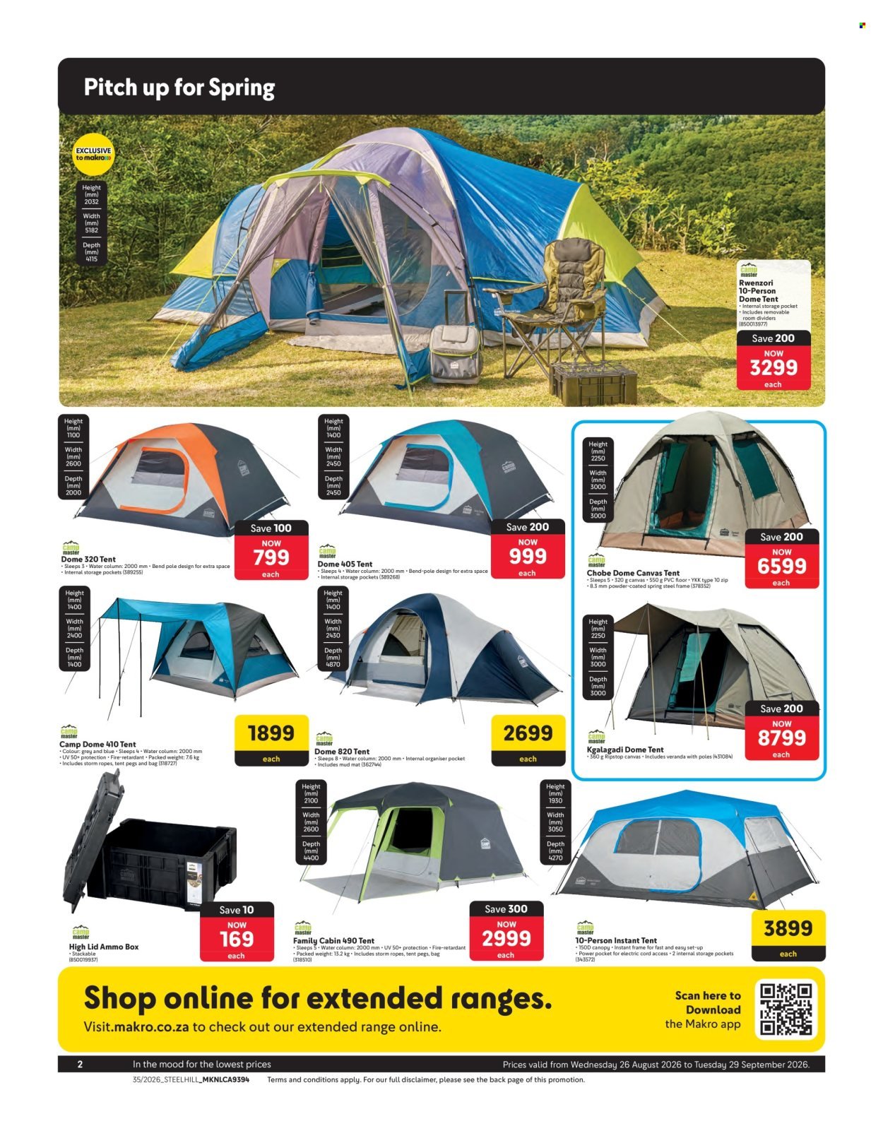 MAKRO specials - Spring into camping savings