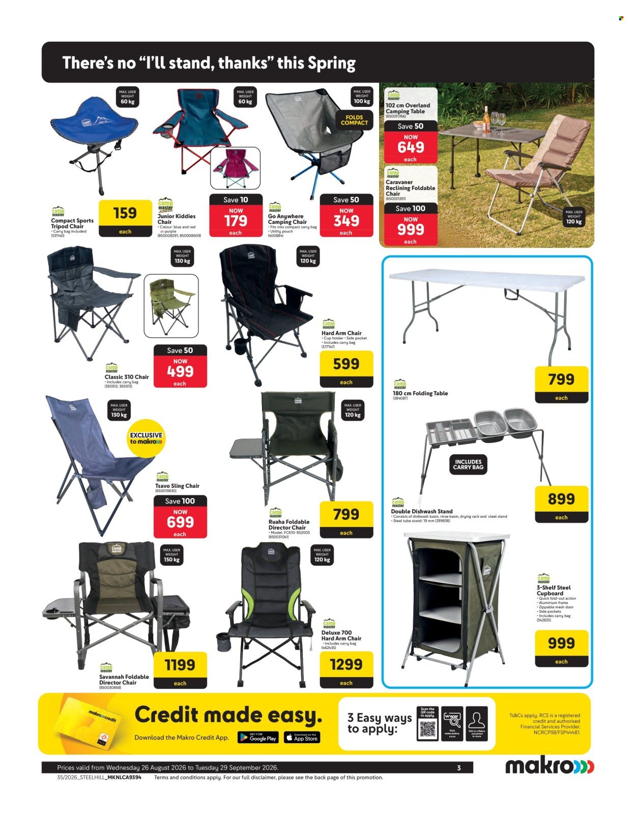 MAKRO specials - Spring into camping savings