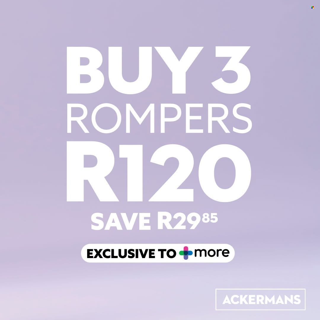 ACKERMANS specials - August 2026