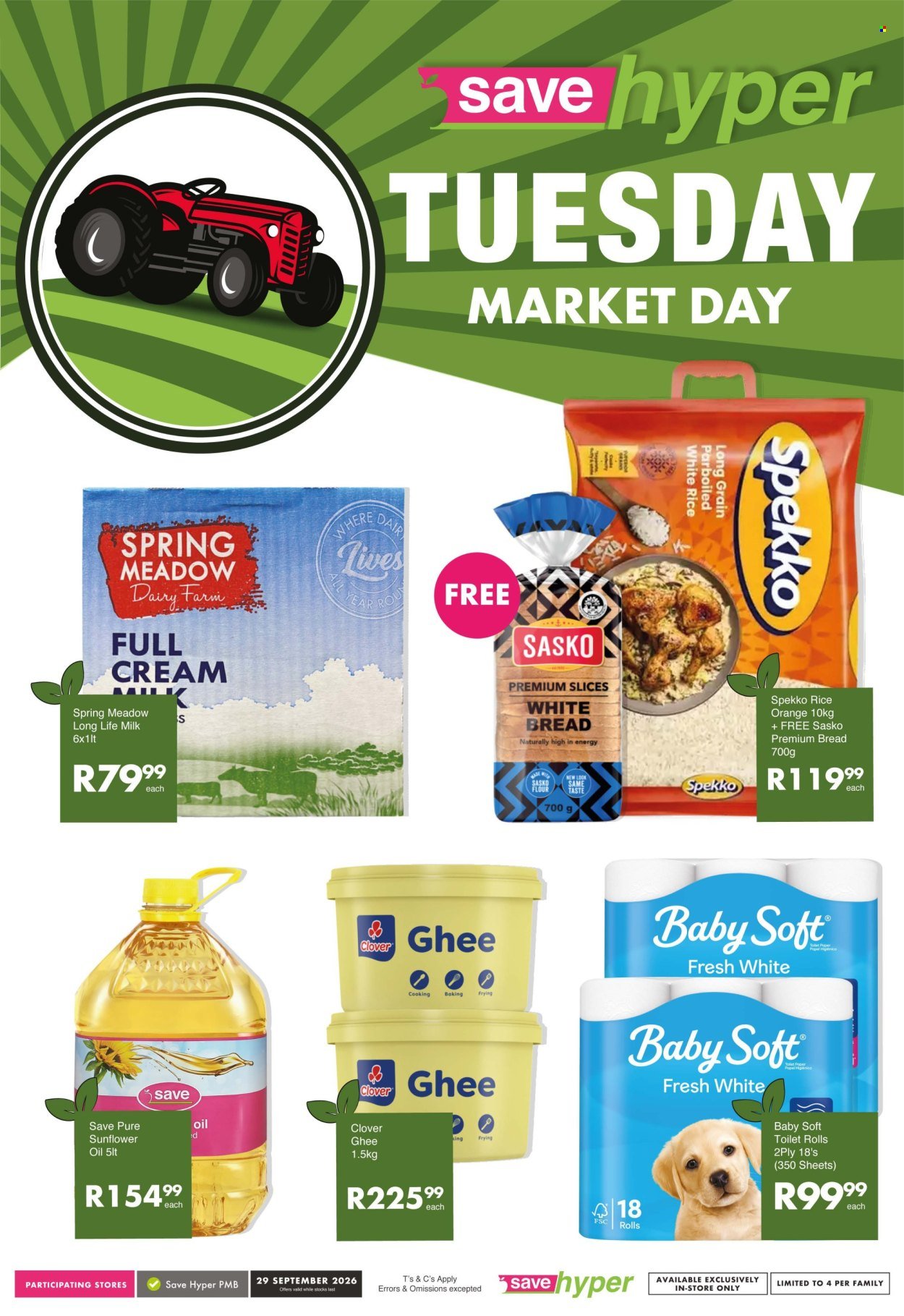 SAVE specials - From Tuesday 29 Sept 2026