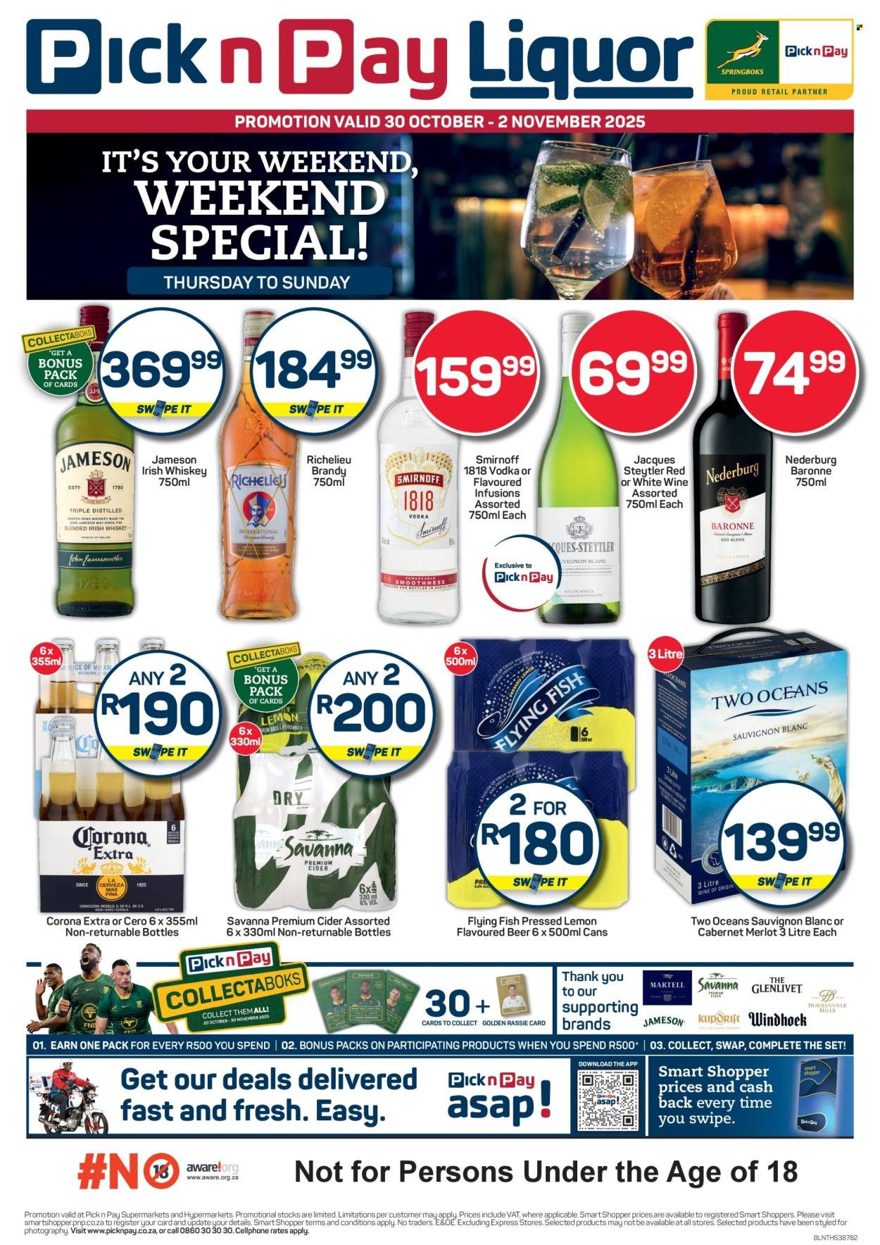 PICK N PAY specials - Weekend Liquor Specials (2025-10-30 - 2025-11-02) | 1