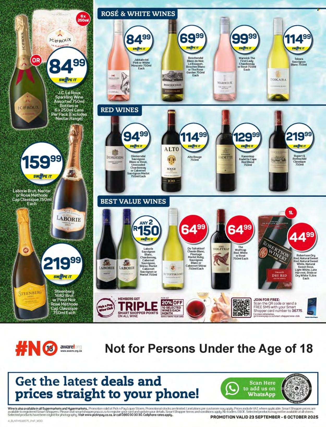 PICK N PAY specials - Liquor Specials (2025-09-23 - 2025-10-06) | 4