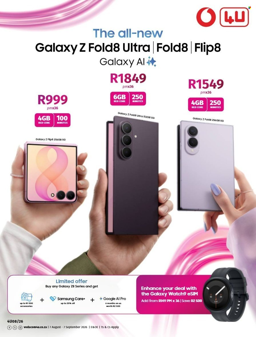 VODACOM specials - From Friday 7 Aug 2026
