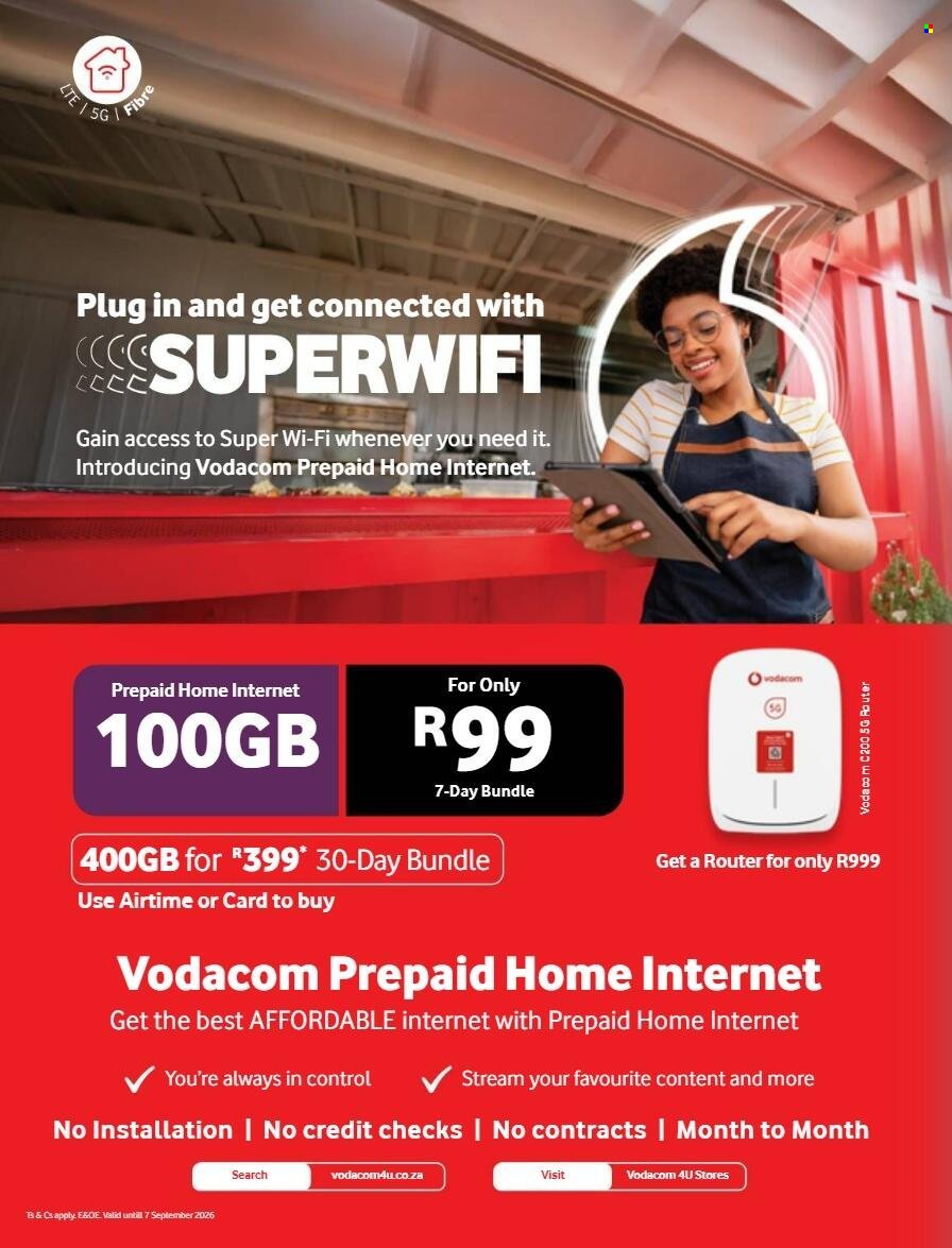 VODACOM specials - From Friday 7 Aug 2026