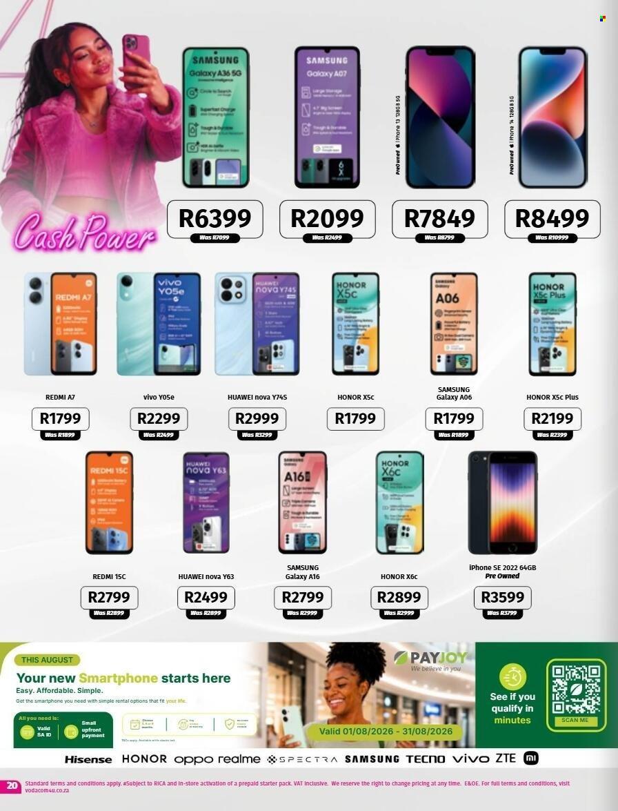 VODACOM specials - From Friday 7 Aug 2026