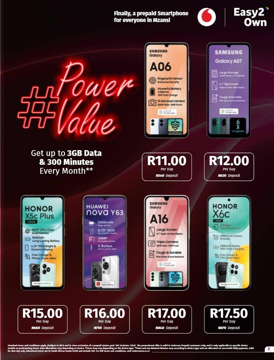 VODACOM specials - From Friday 7 Aug 2026