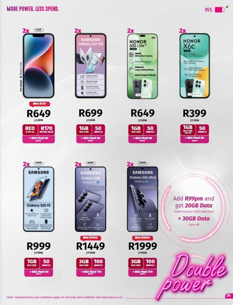 VODACOM specials - From Friday 7 Aug 2026
