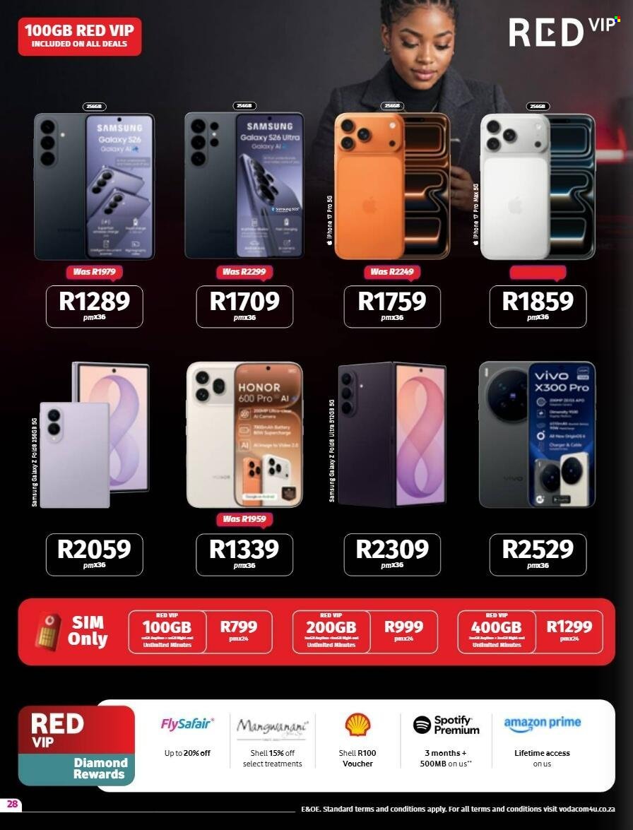 VODACOM specials - From Friday 7 Aug 2026