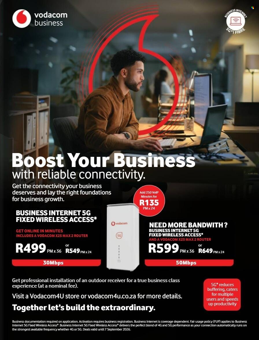 VODACOM specials - From Friday 7 Aug 2026