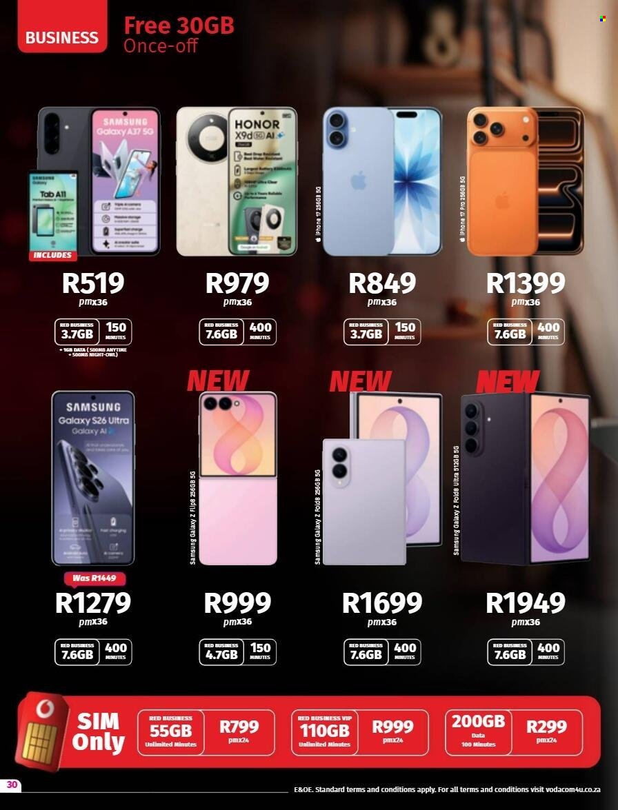 VODACOM specials - From Friday 7 Aug 2026