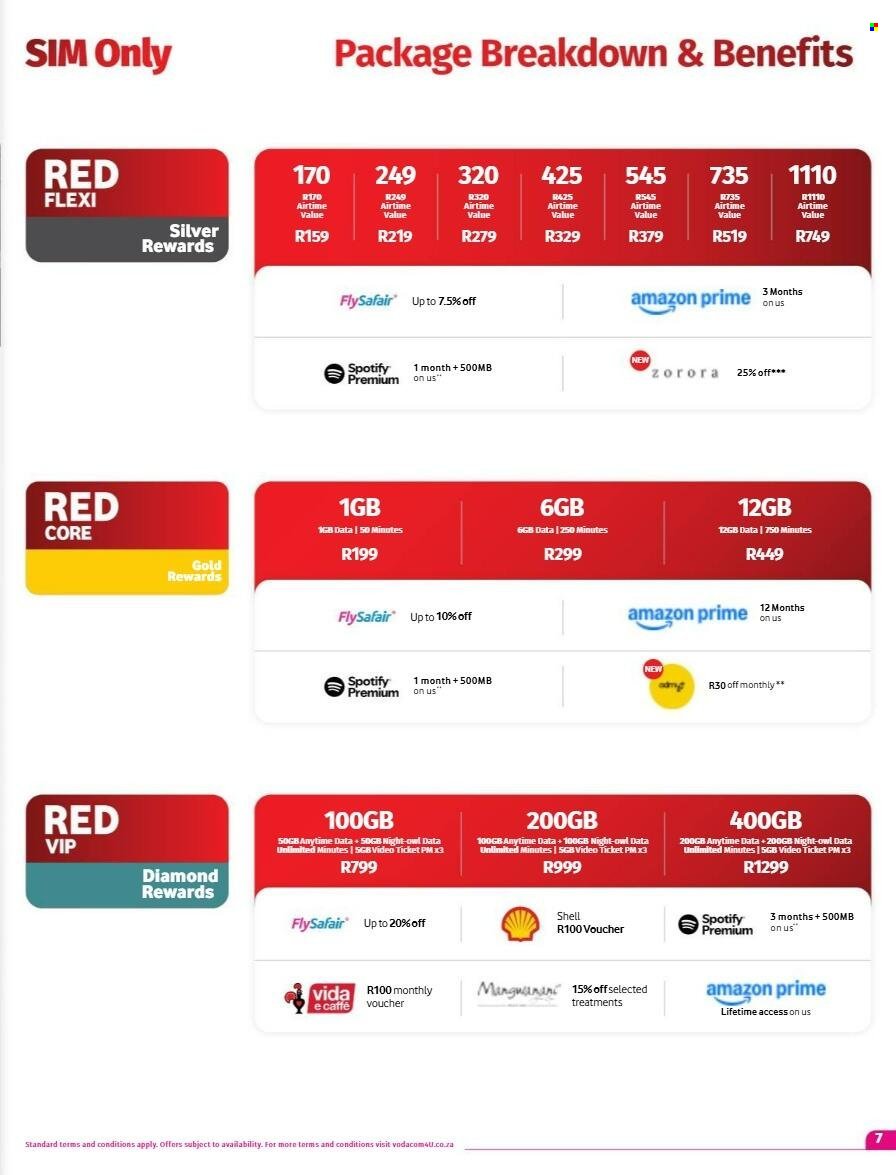 VODACOM specials - From Friday 7 Aug 2026