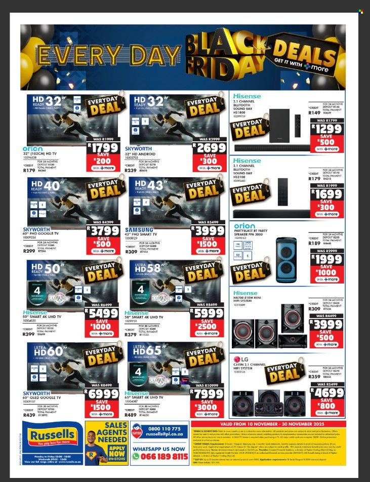 RUSSELLS specials - From Monday 10 Nov 2025 (2025-11-10 - 2025-11-30) | 16