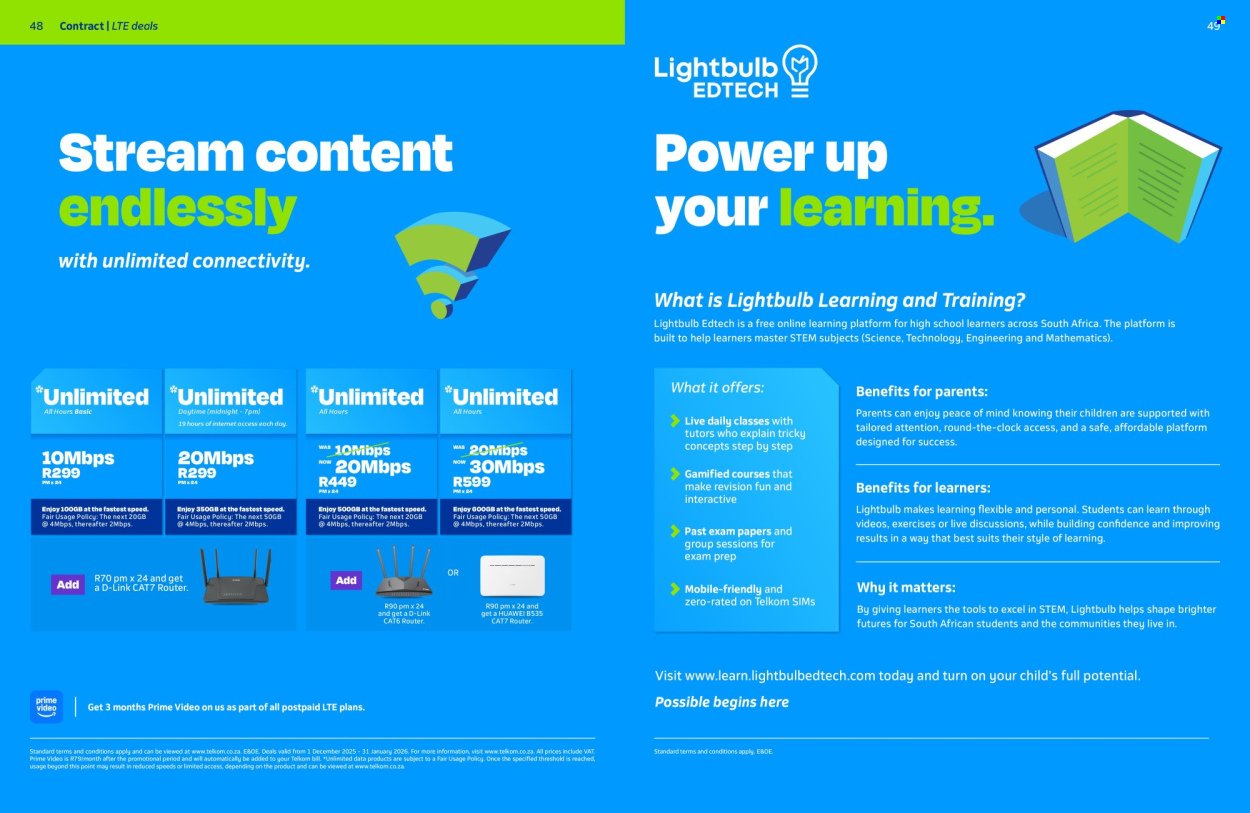 TELKOM specials - From Monday 1 Dec 2025 (2025-12-01 - 2026-01-31) | 24