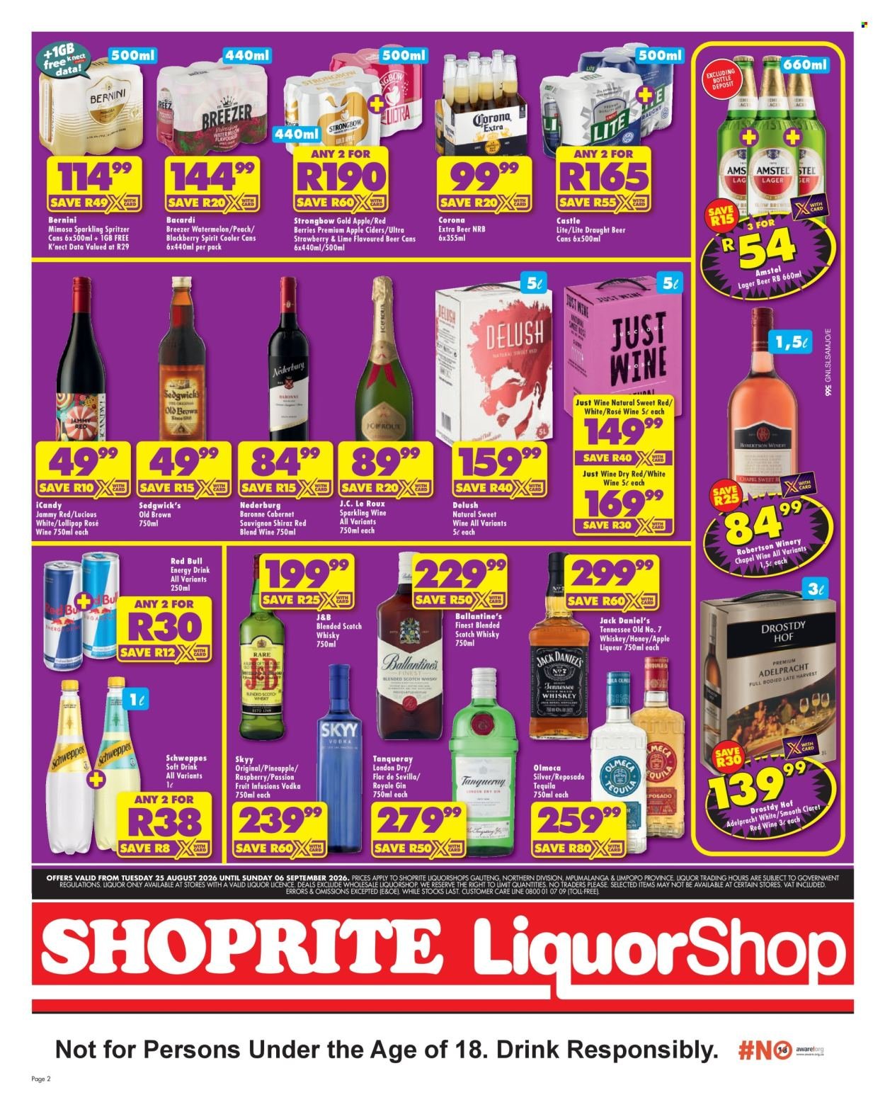 SHOPRITE specials - LiquorShop Major Deals Gauteng