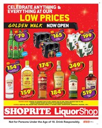 SHOPRITE specials - LiquorShop Low Prices Store Opening Golden Walk