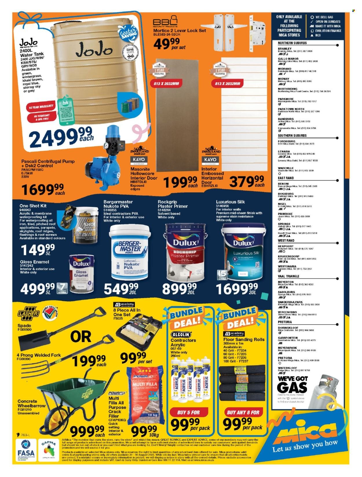 MICA specials - From Thursday 20 Aug 2026