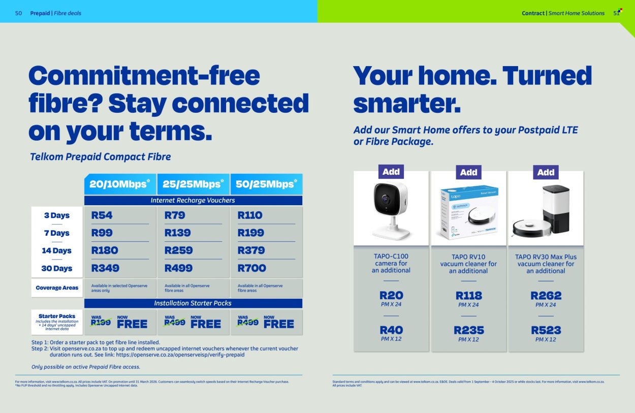 TELKOM specials - From Monday 1 Sept 2025 (2025-09-01 - 2025-10-04) | 25