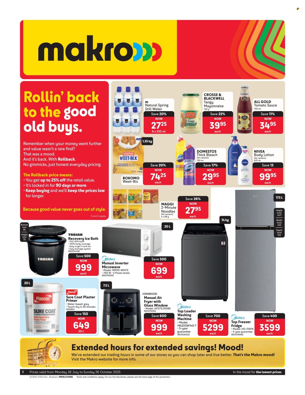MAKRO specials - Rollin’ back to the good old buys (2025-07-28 - 2025-10-26) | 1