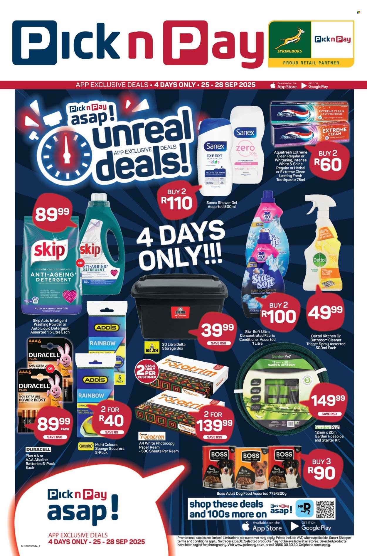 PICK N PAY specials - asap! Specials (2025-09-25 - 2025-09-28) | 2