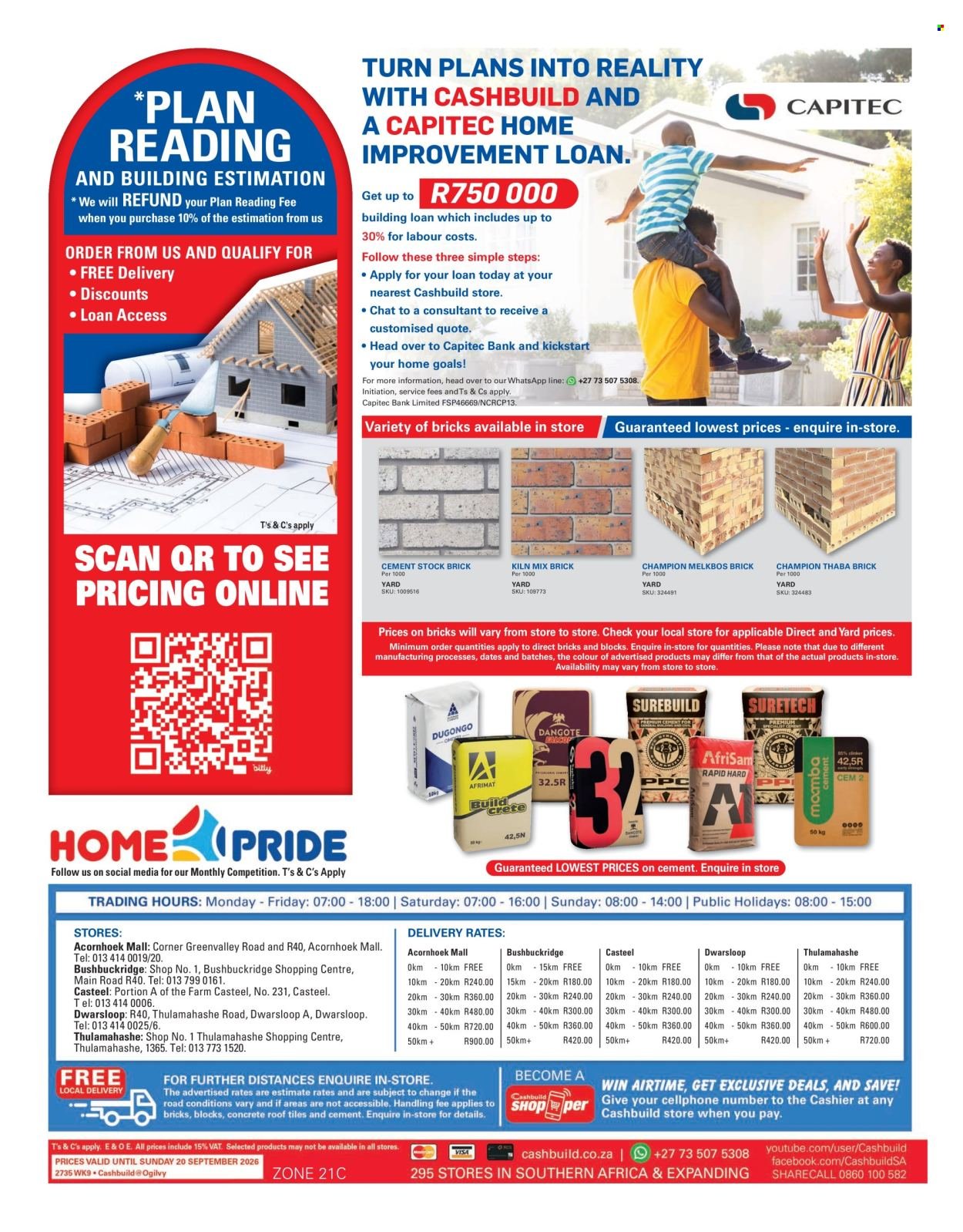 CASHBUILD specials - From Monday 24 Aug 2026