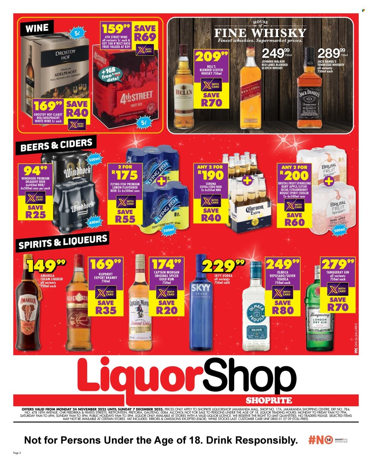 SHOPRITE specials - LiquorShop Savings Jakaranda Mall (2025-11-24 - 2025-12-07) | 2