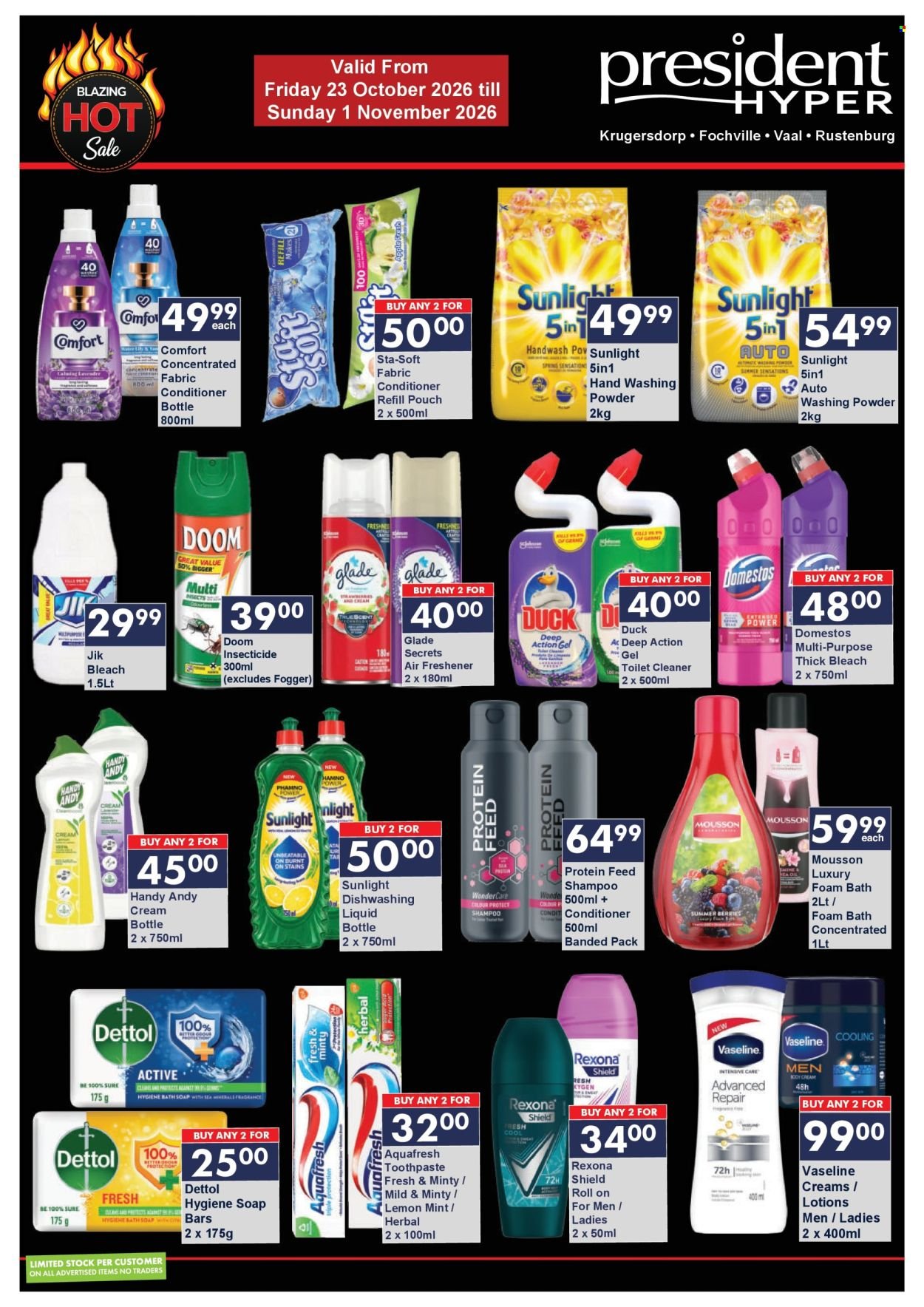 PRESIDENT HYPER specials - Blazing hot sale