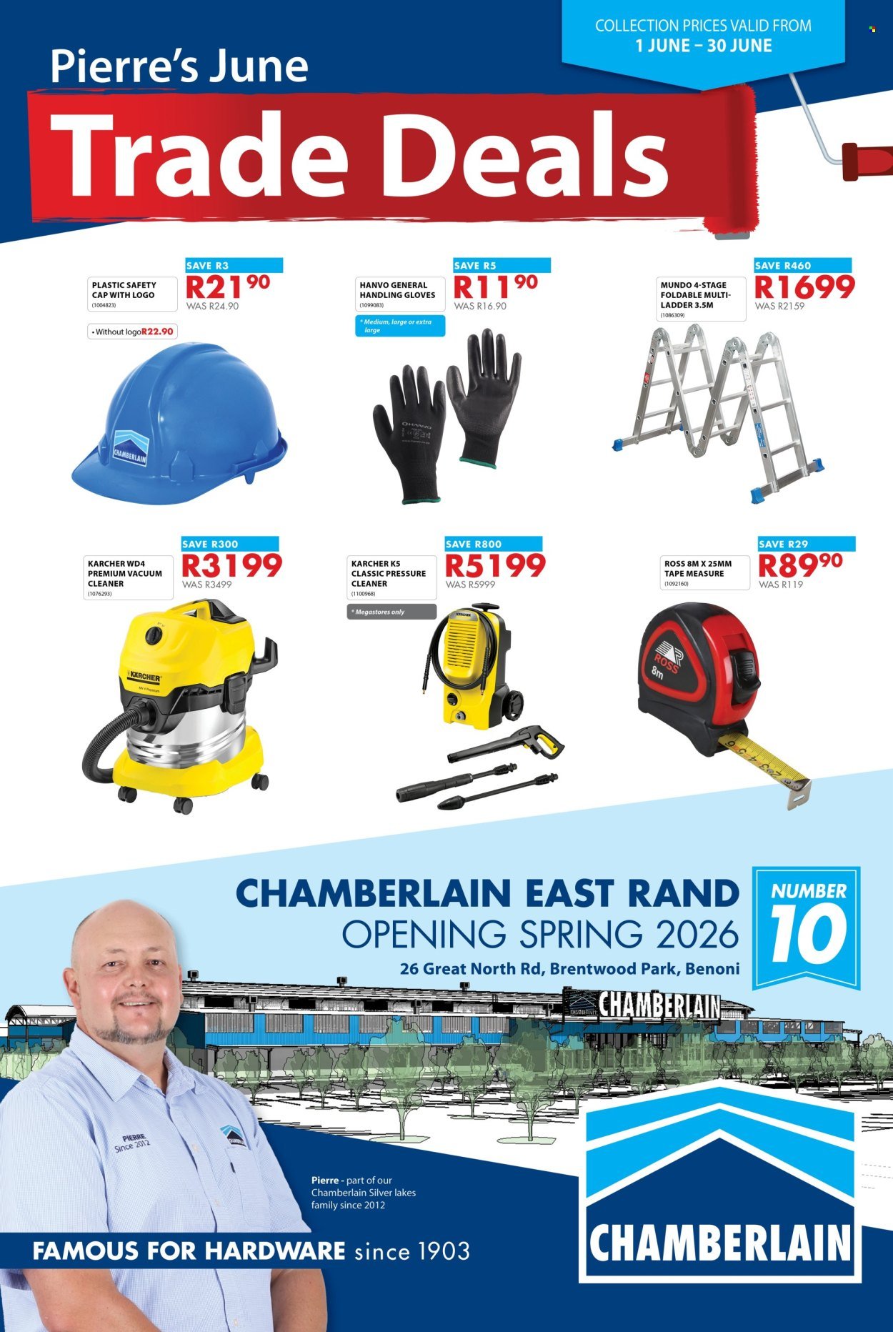 CHAMBERLAIN specials - From Monday 1 Jun 2026