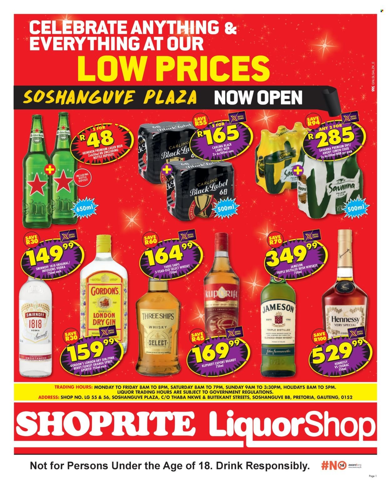 SHOPRITE specials - LiquorShop Low Prices Soshanguve Plaza (2026-04-07 - 2026-04-19) | 1
