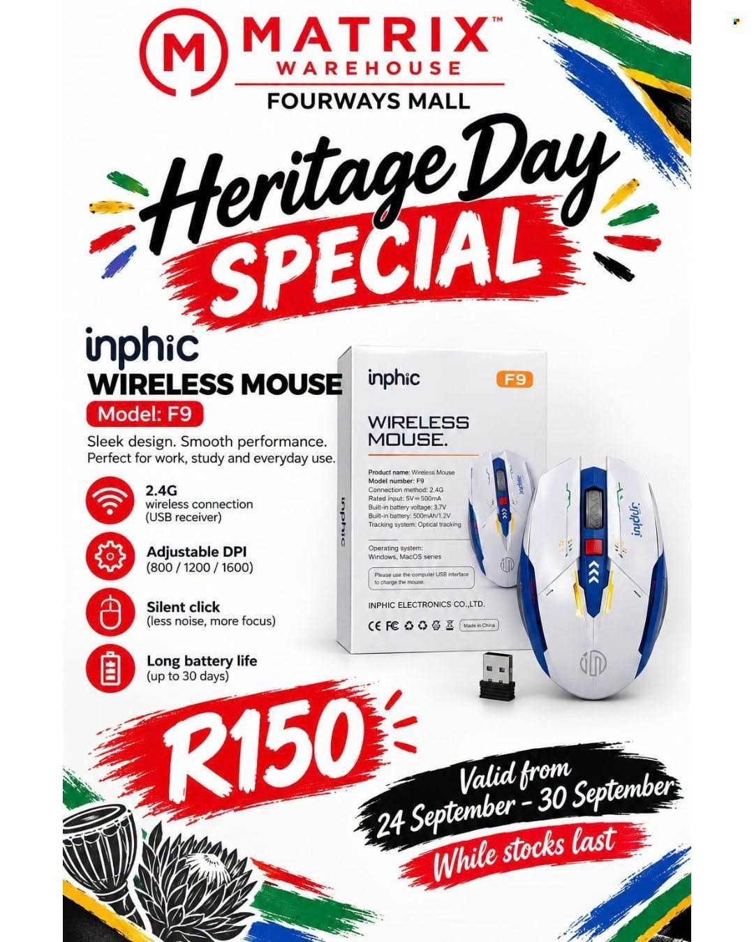 MATRIX WAREHOUSE specials - From Thursday 24 Sept 2026