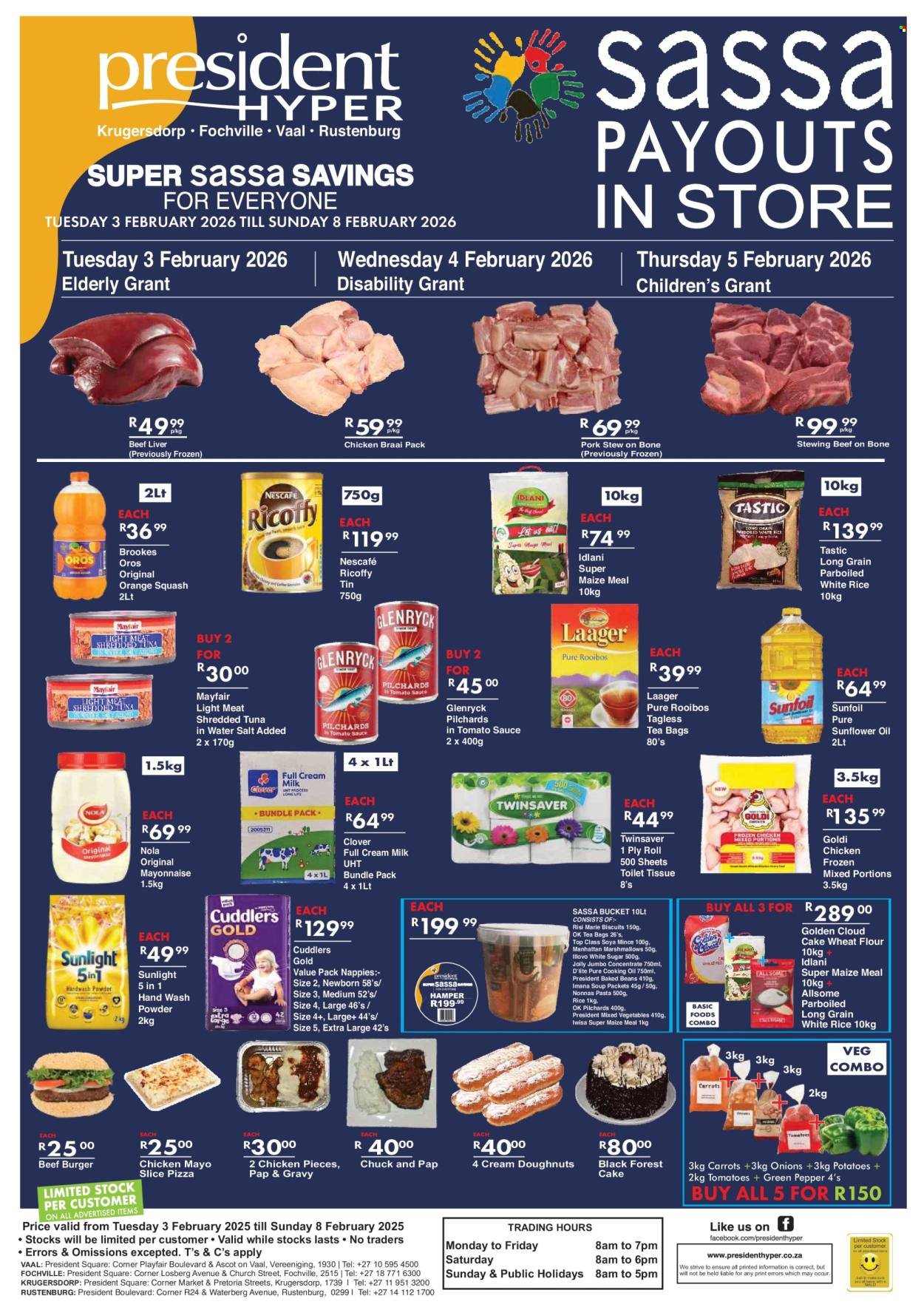 PRESIDENT HYPER specials - Super sassa saving (2026-02-03 - 2026-02-08) | 1