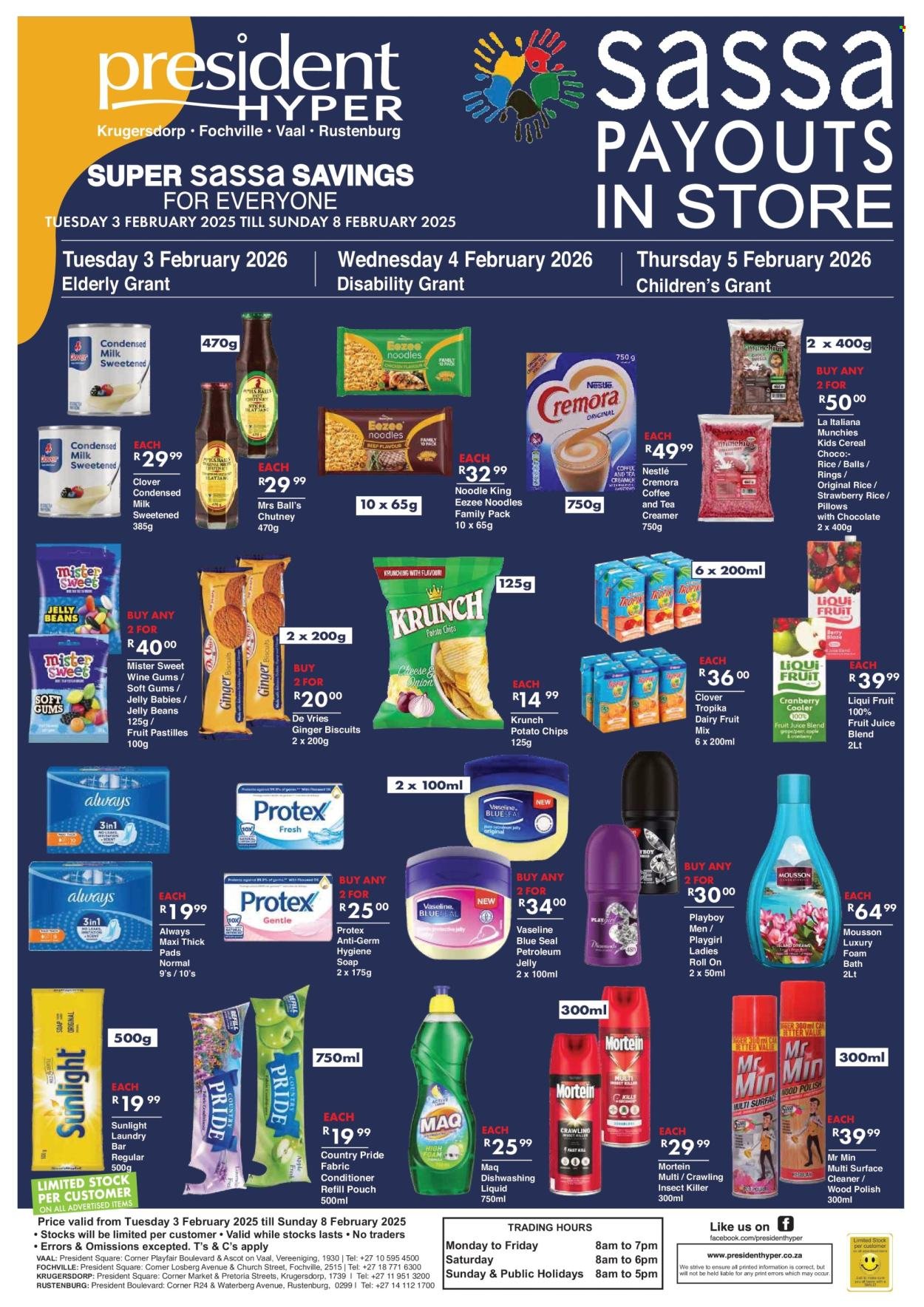 PRESIDENT HYPER specials - Super sassa saving (2026-02-03 - 2026-02-08) | 2