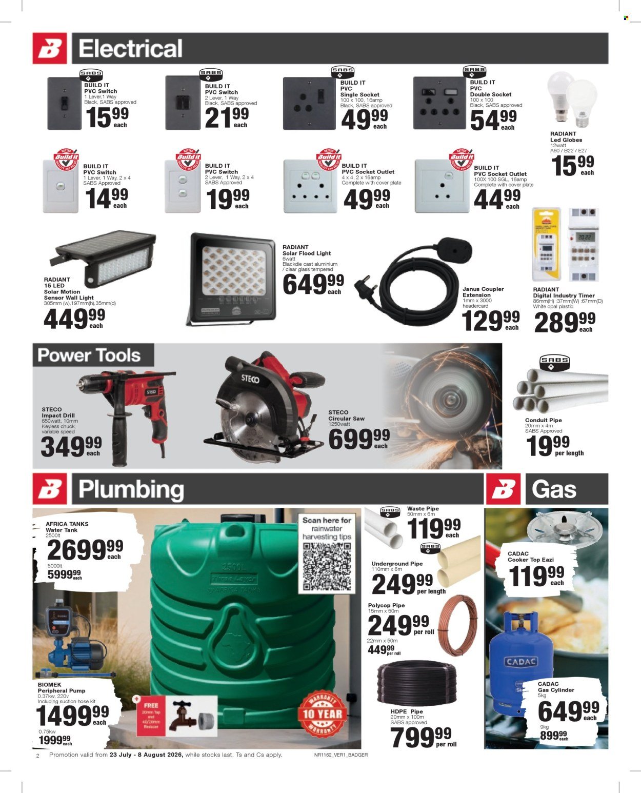 BUILD IT specials - From Thursday 23 Jul 2026