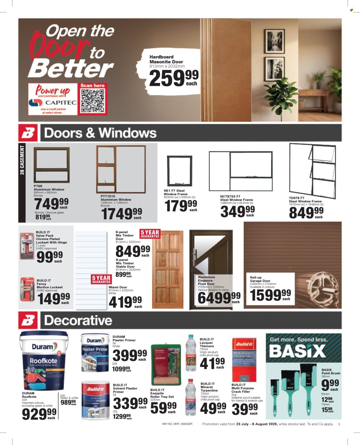 BUILD IT specials - From Thursday 23 Jul 2026
