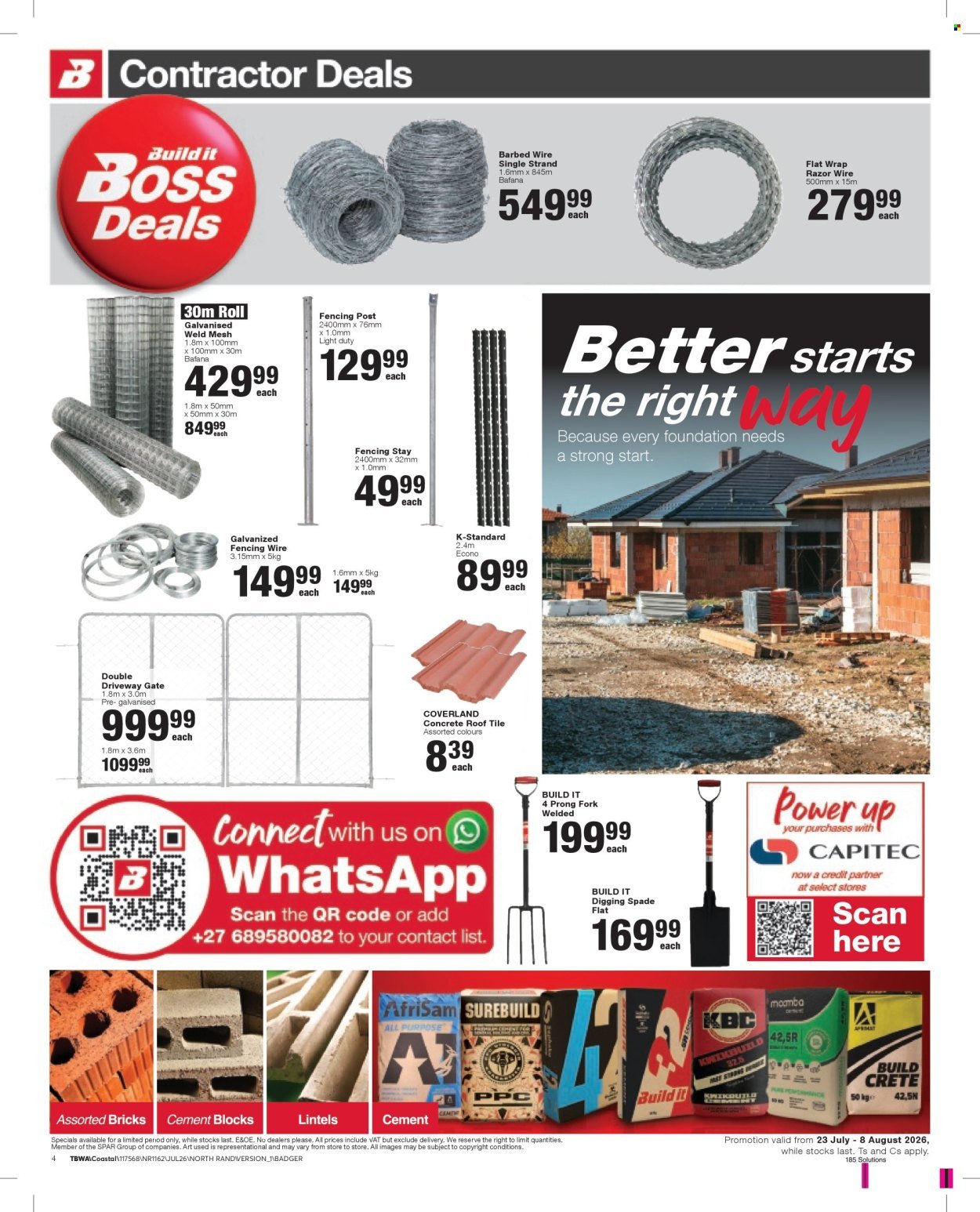 BUILD IT specials - From Thursday 23 Jul 2026