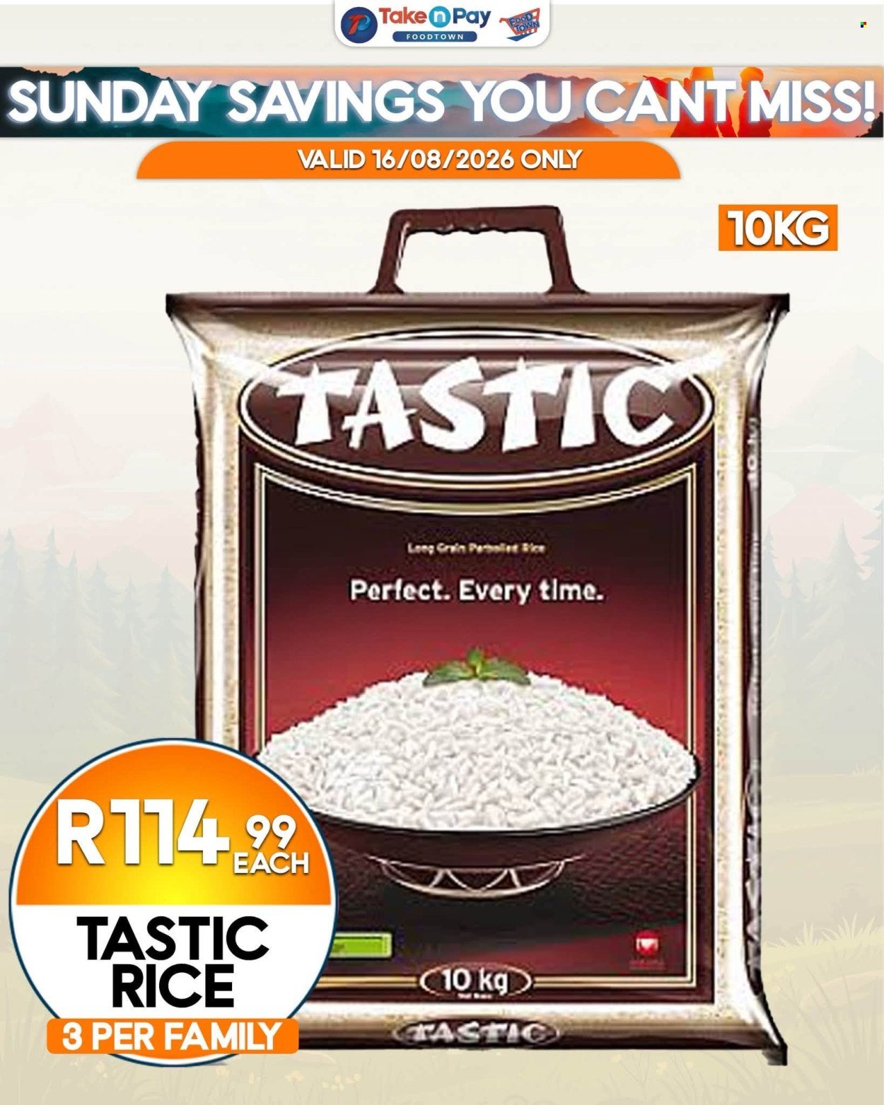 TAKE N PAY specials - From Sunday 16 Aug 2026