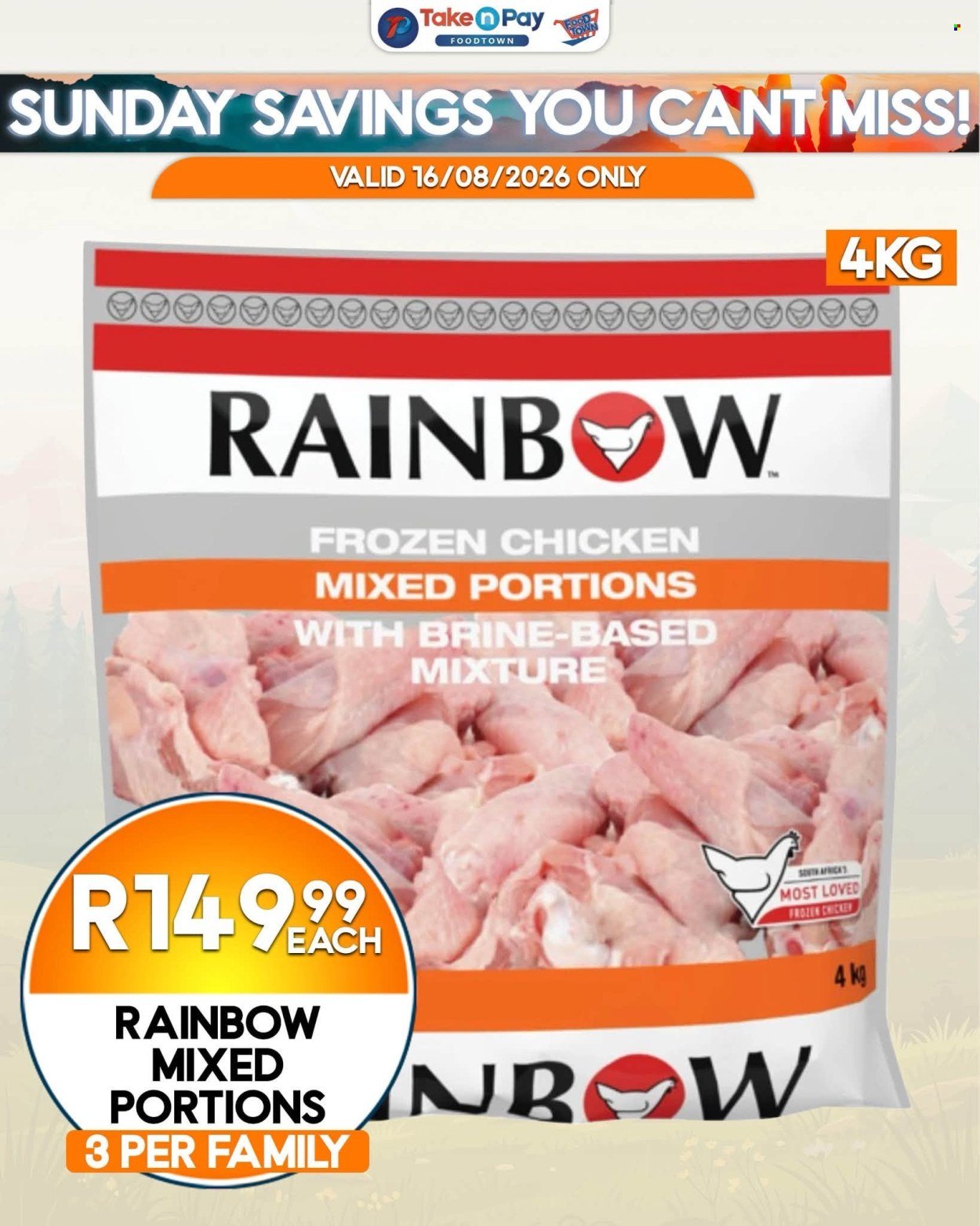 TAKE N PAY specials - From Sunday 16 Aug 2026