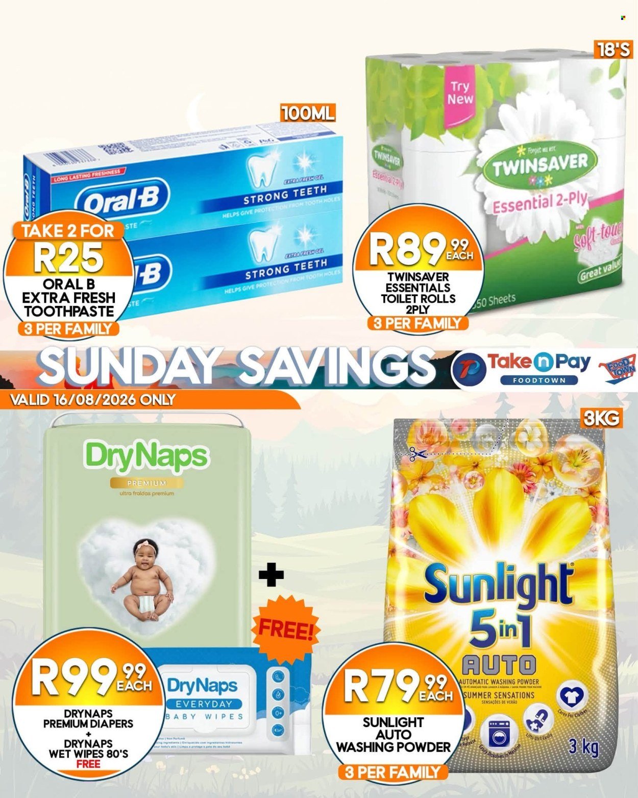 TAKE N PAY specials - From Sunday 16 Aug 2026