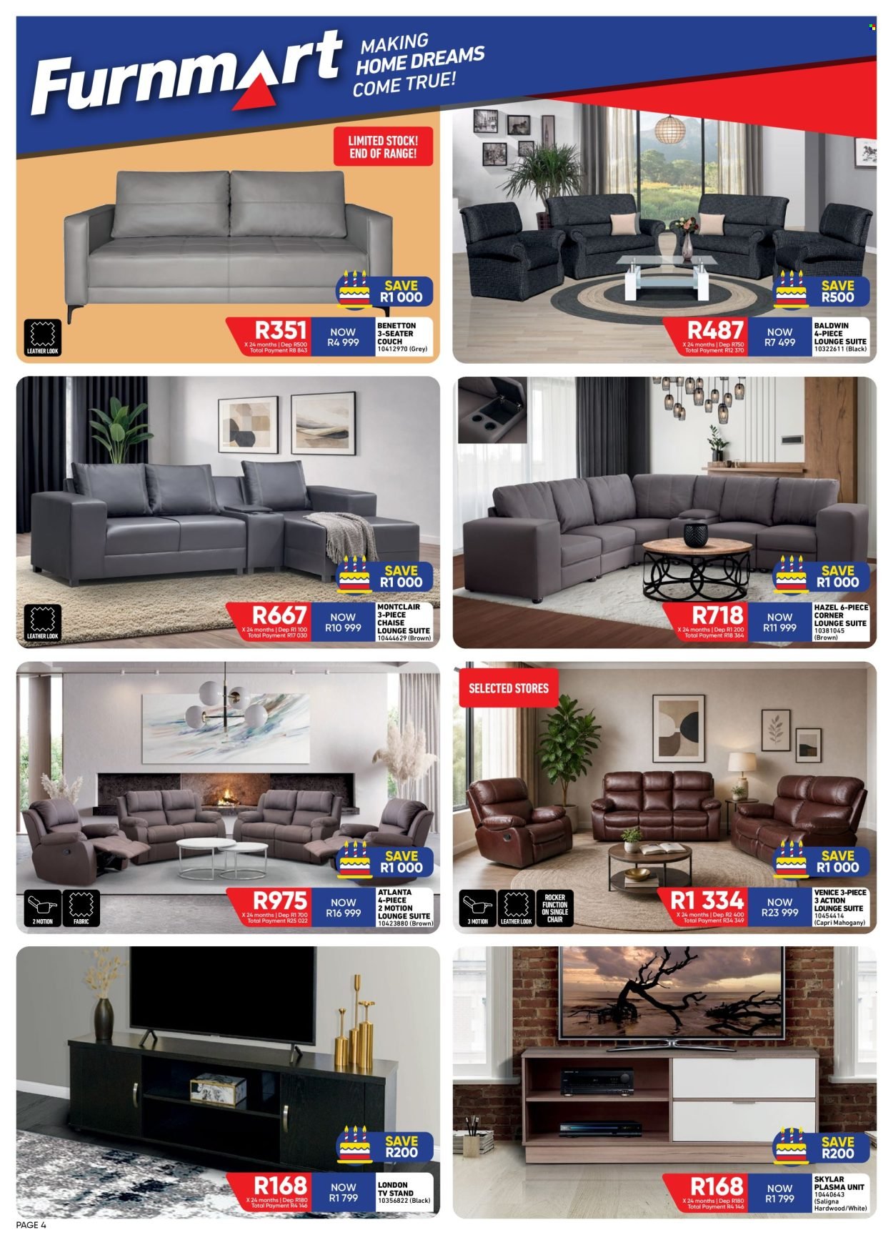 FURNMART specials - From Monday 15 Jun 2026