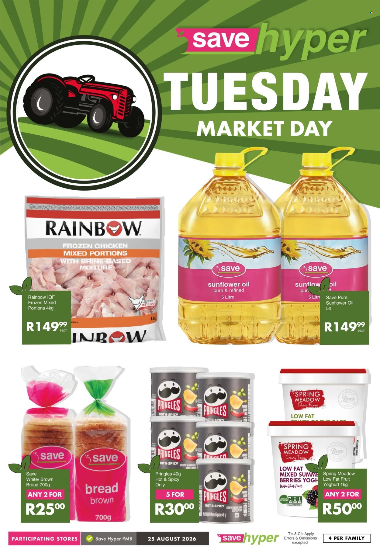 SAVE specials - From Tuesday 25 Aug 2026