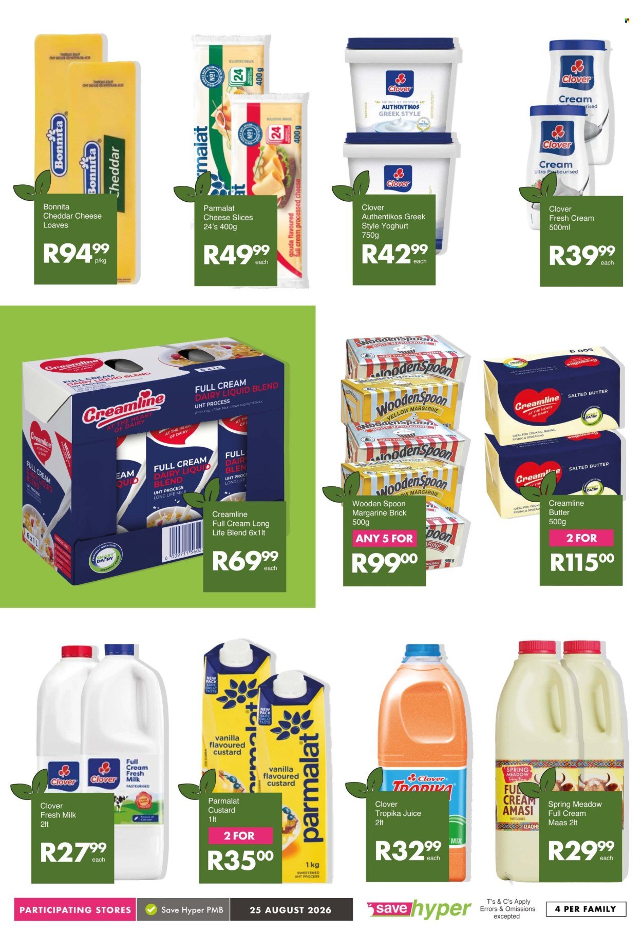 SAVE specials - From Tuesday 25 Aug 2026