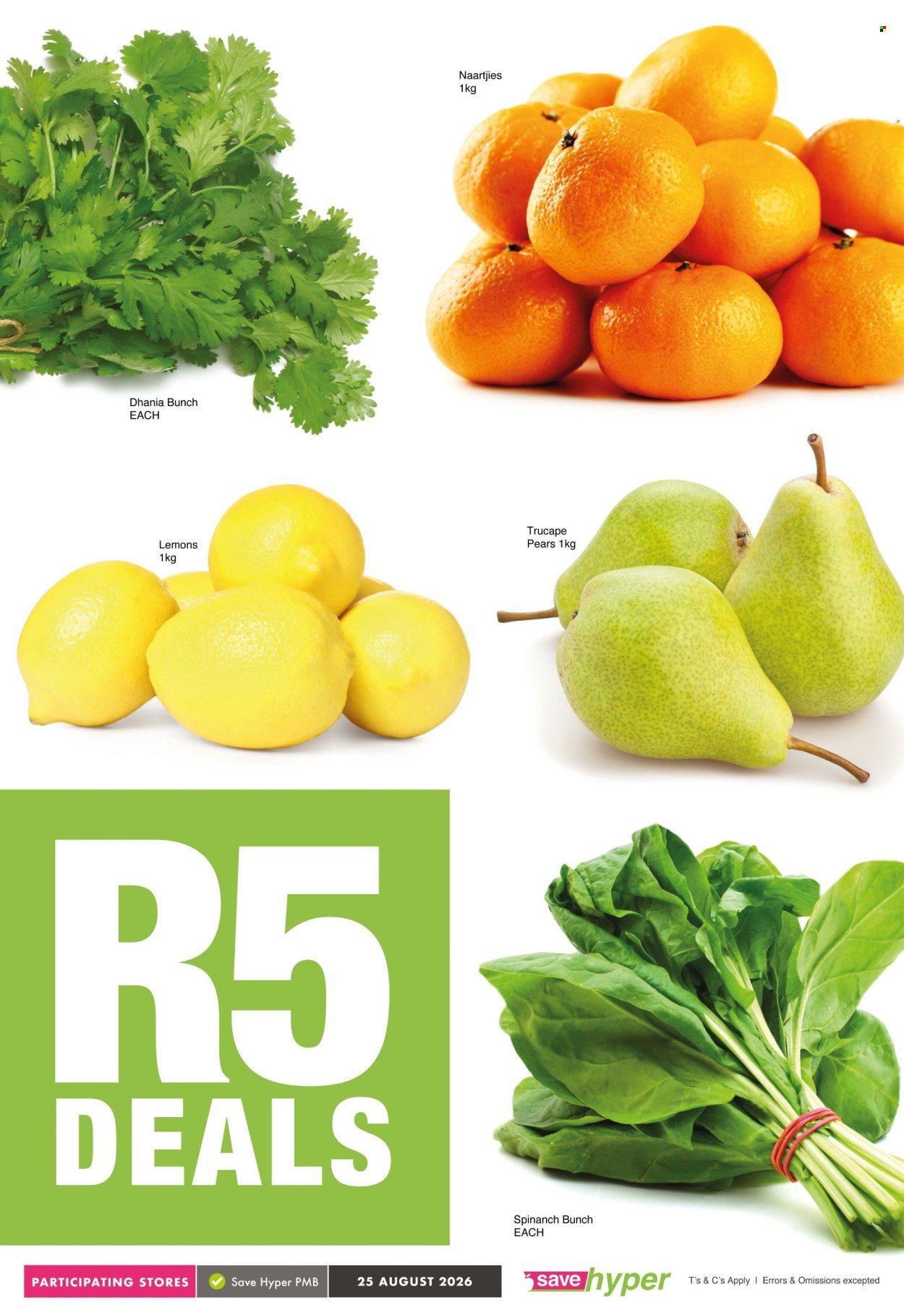SAVE specials - From Tuesday 25 Aug 2026