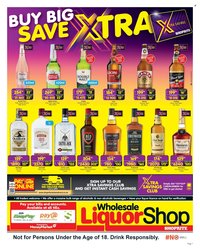 SHOPRITE specials - Wholesale LiquorShop Savings Selected Stores
