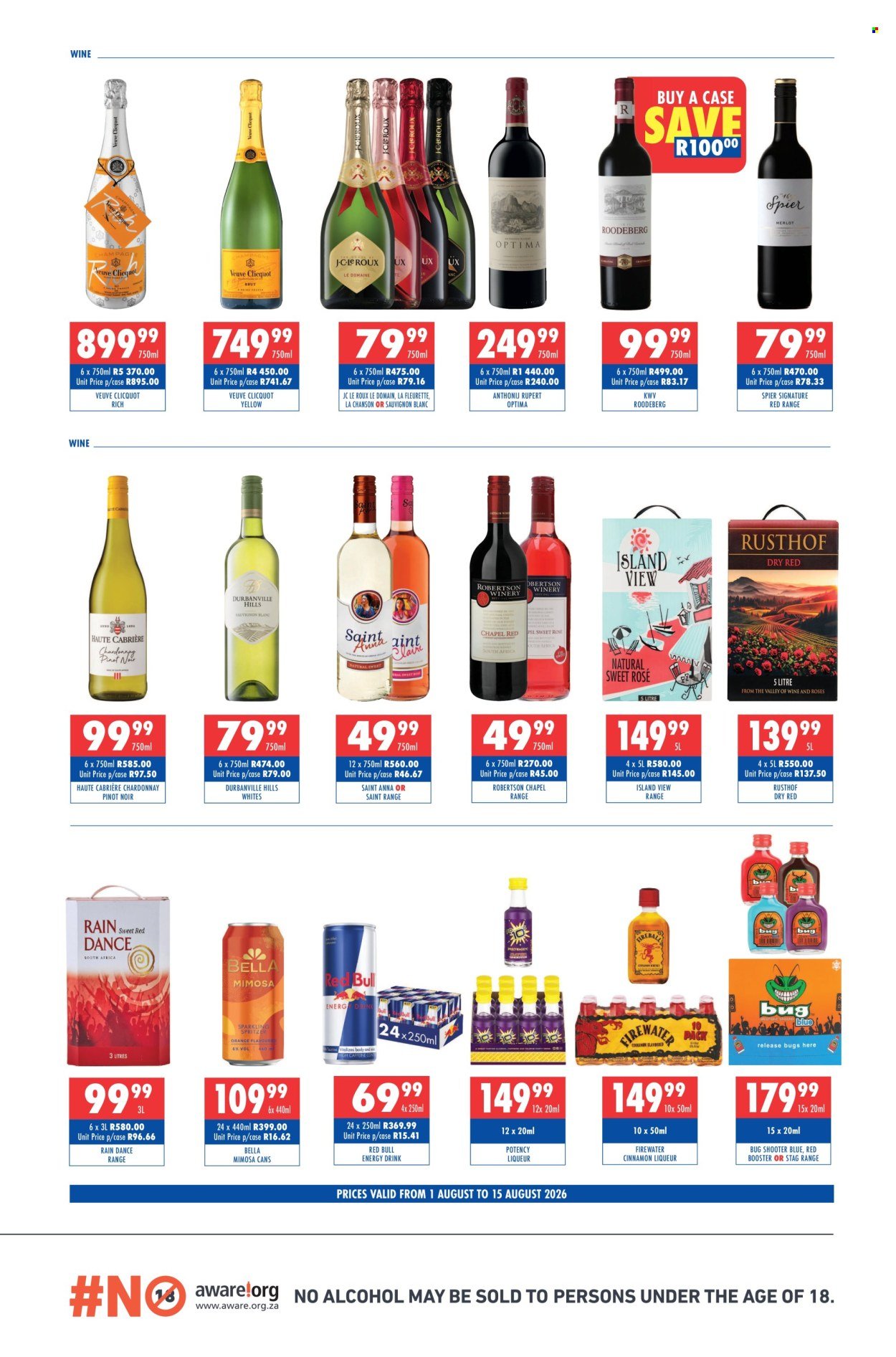 ULTRA LIQUORS specials - From Saturday 1 Aug 2026